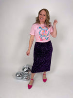 Queen of Hearts Card Graphic Tee - Pink - KaraMarie