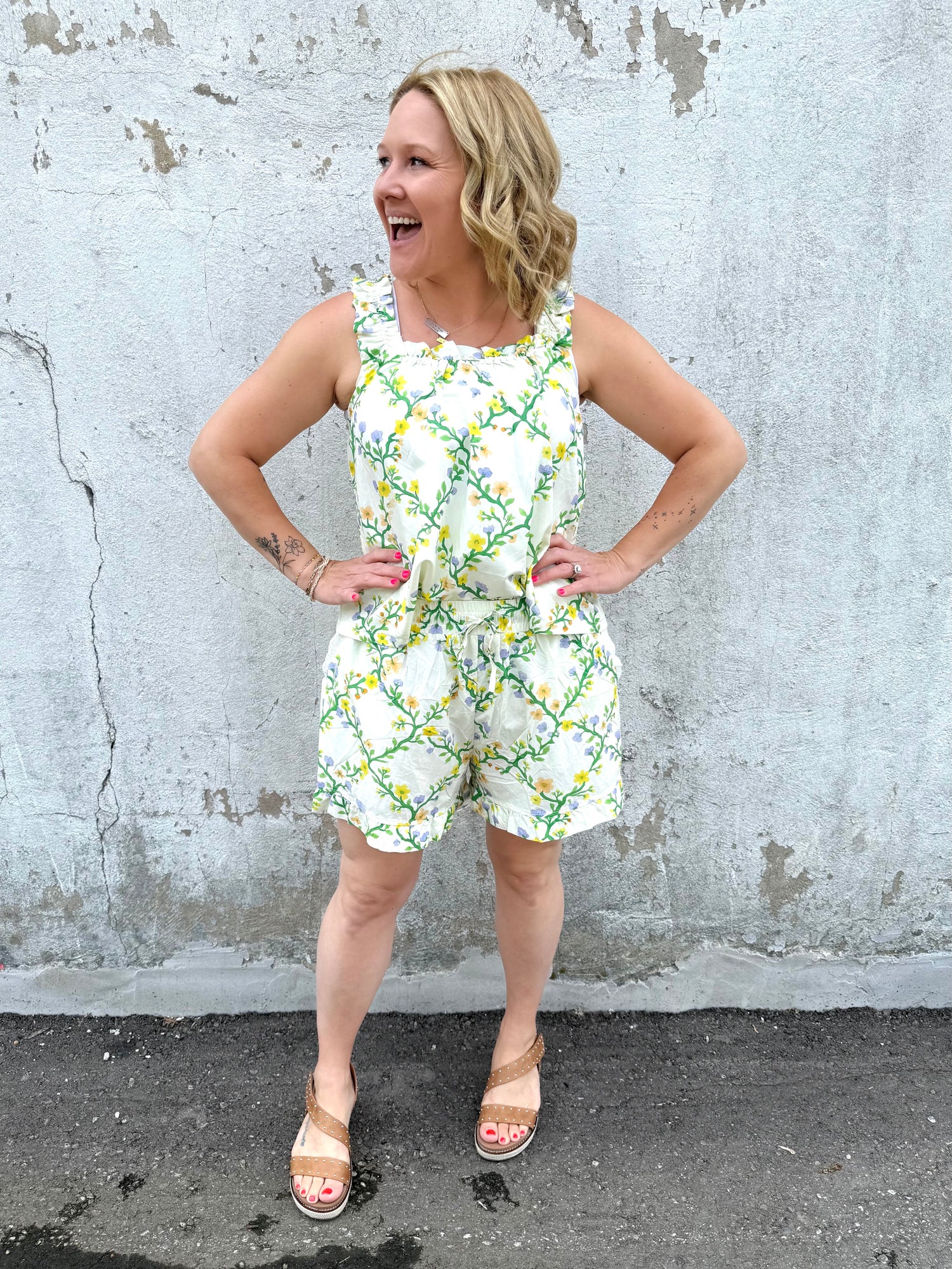 Summer Blooms Lounge Set {XS-1X} - KaraMarie