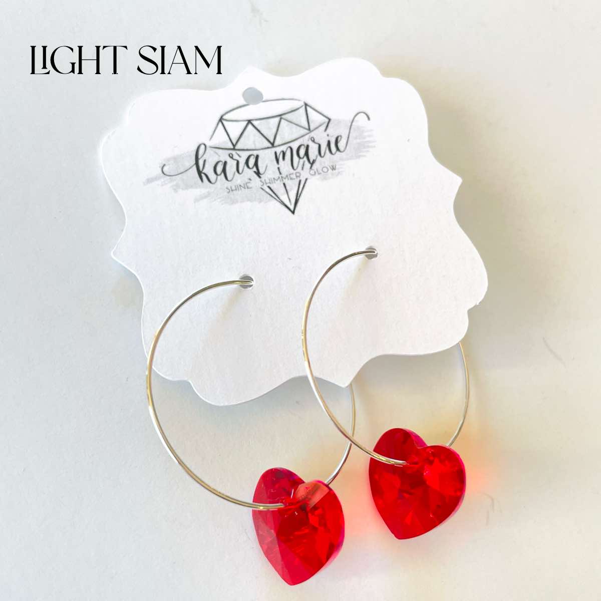 Heart Hoop Earrings {Multiple Colors!} - KaraMarie
