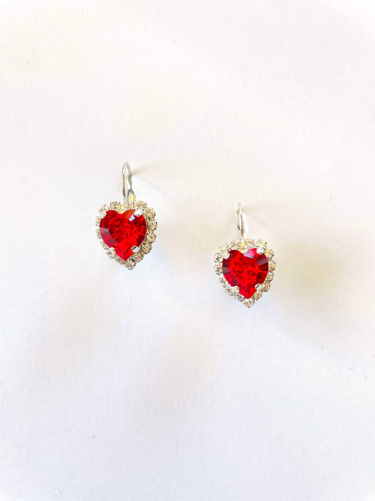 Design Your Own! 8mm Heart Rhinestone Earrings {Multiple Choices!}