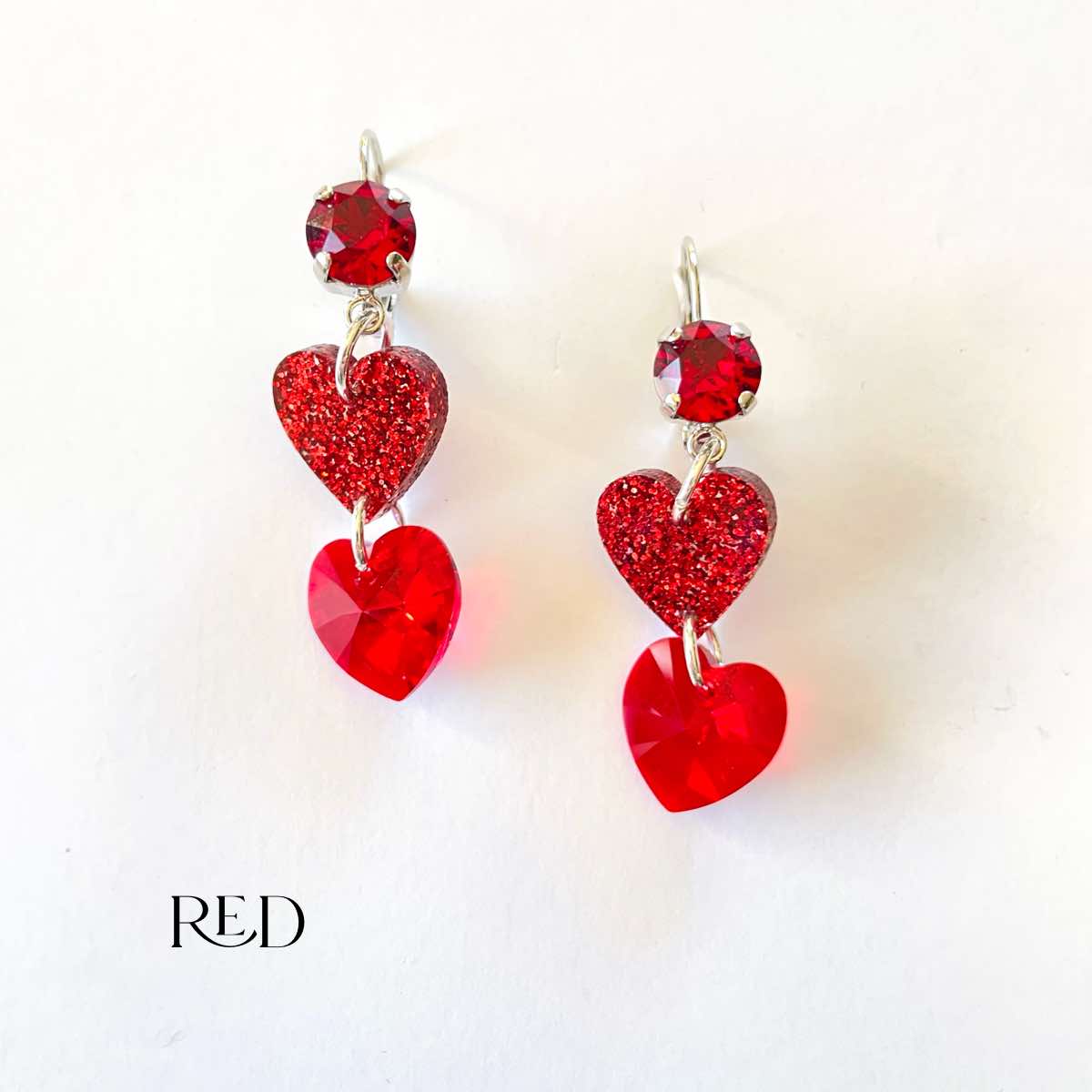 Be Mine Heart Earrings - Short {Multiple Colors}