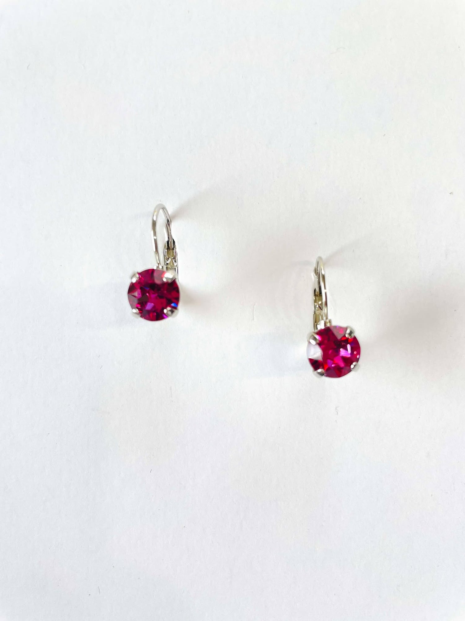 8mm Drop OR Post in Dark Rose