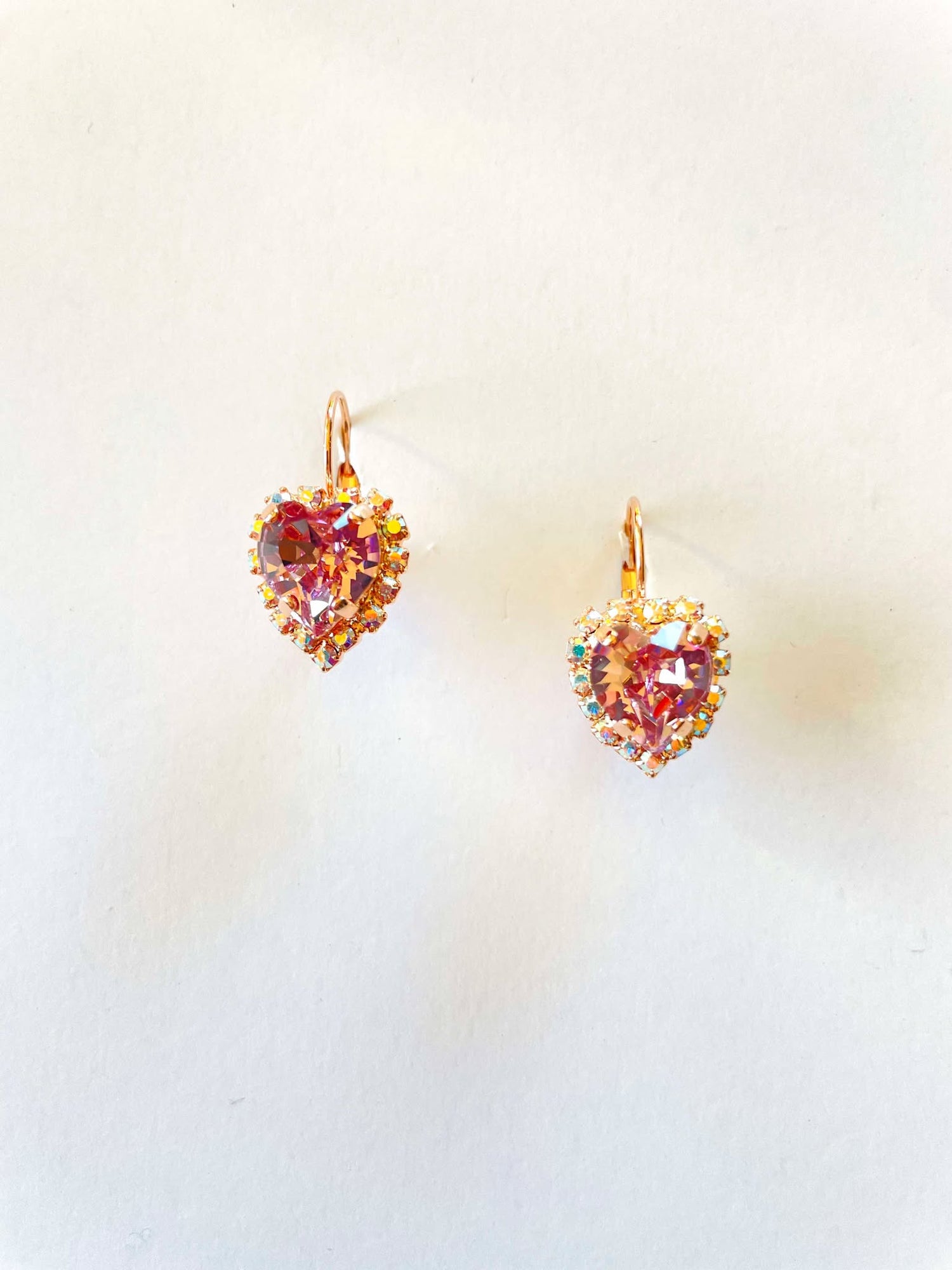 Design Your Own! 8mm Heart Rhinestone Earrings {Multiple Choices!}