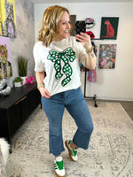 Shamrock Bow Graphic Tee {S-3X} - KaraMarie