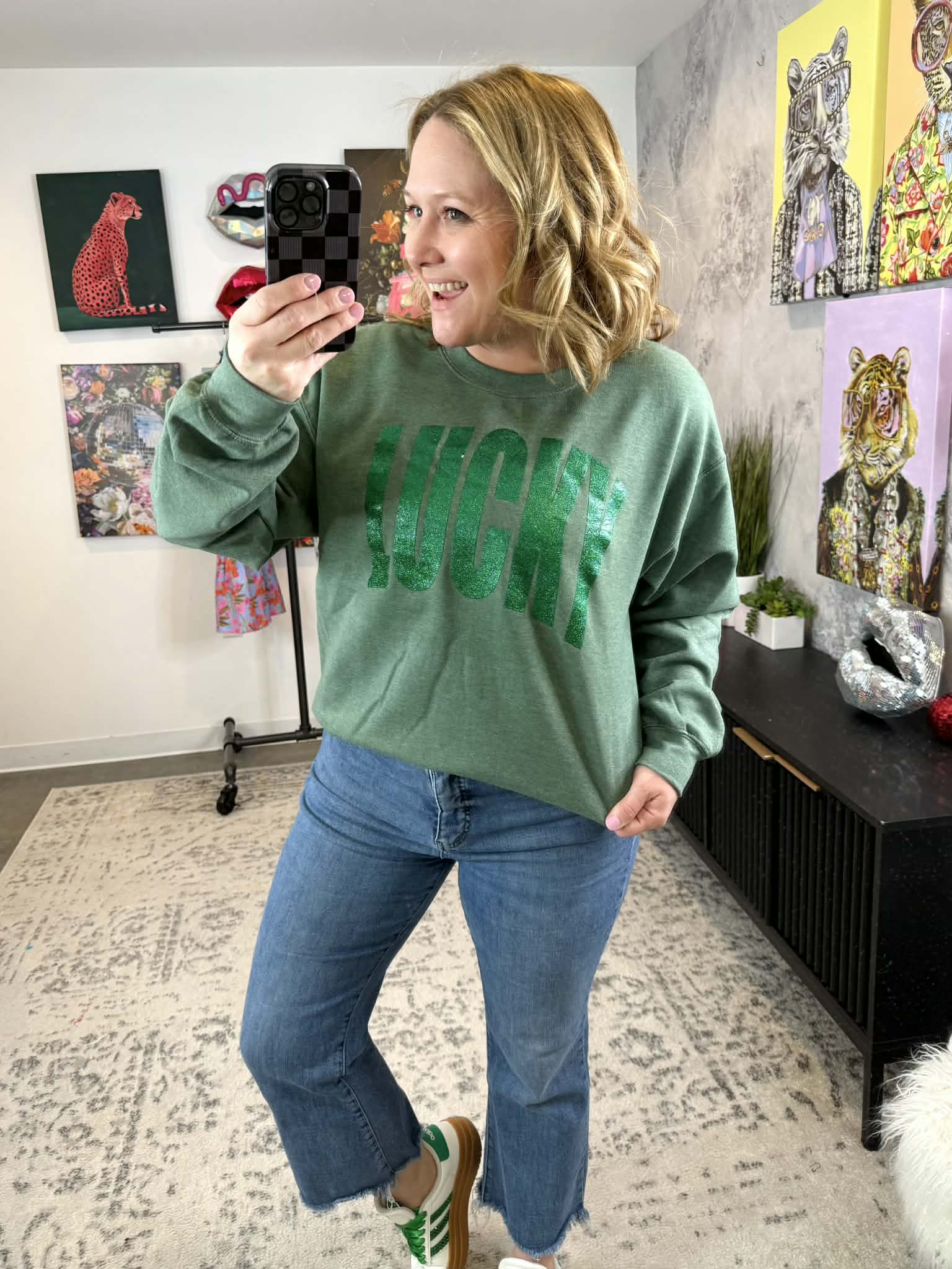 Lucky Sweatshirt {S-3X} - KaraMarie