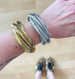 TRIPLE SNAKE BRACELET - GOLD OR SILVER {Waterproof Jewelry} - KaraMarie