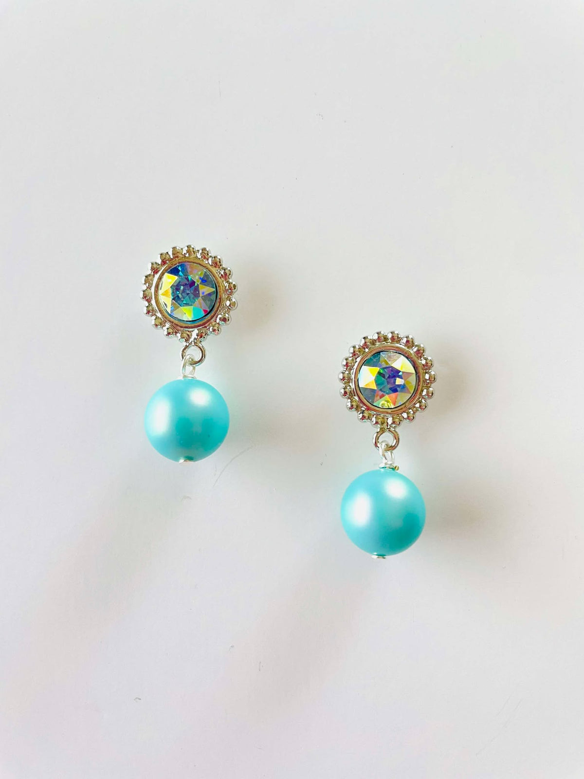 Mystic Blue Pearl Earrings - KaraMarie