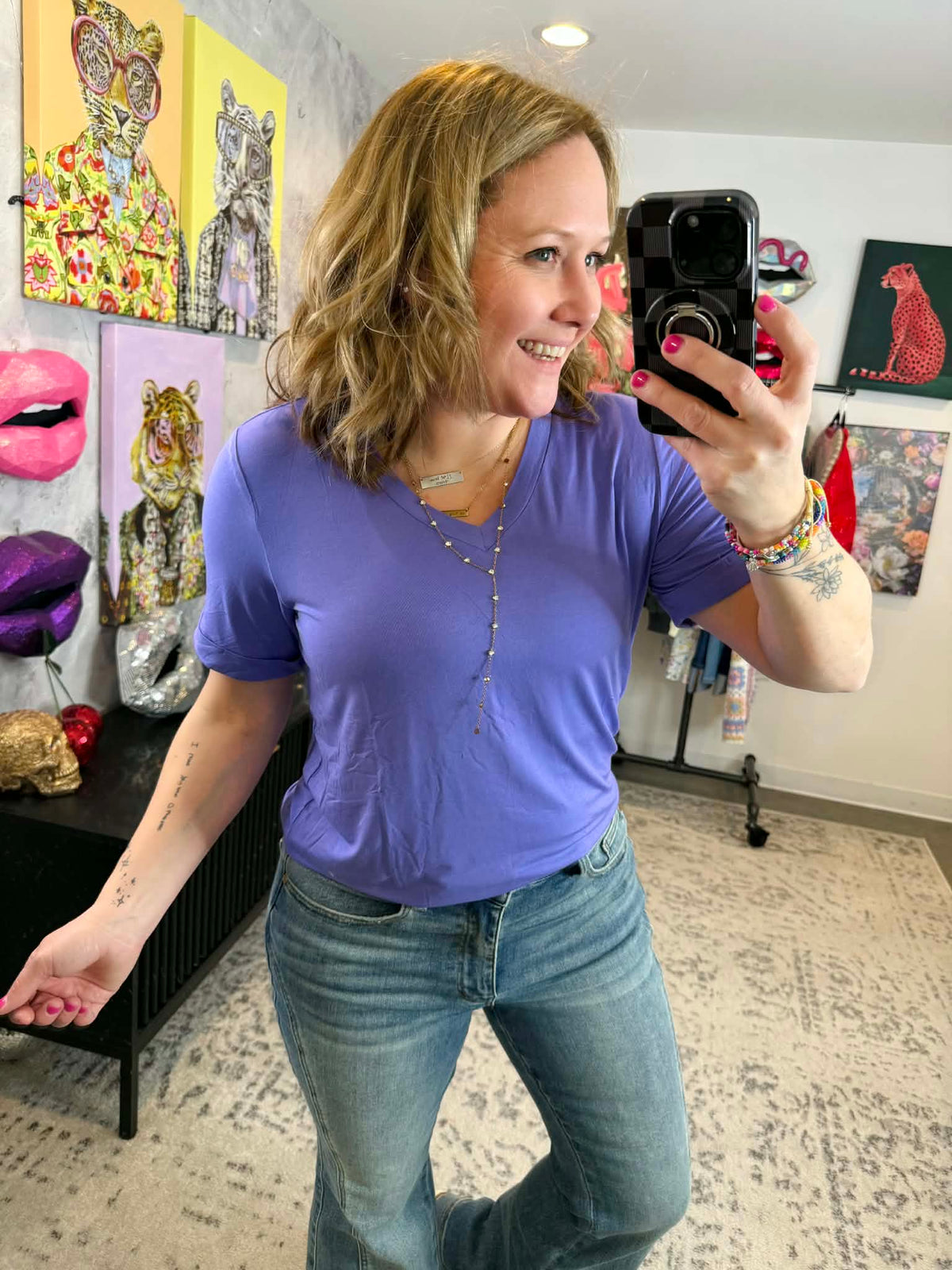 MM Sophie Tee - Periwinkle Purple {S-3X} - KaraMarie