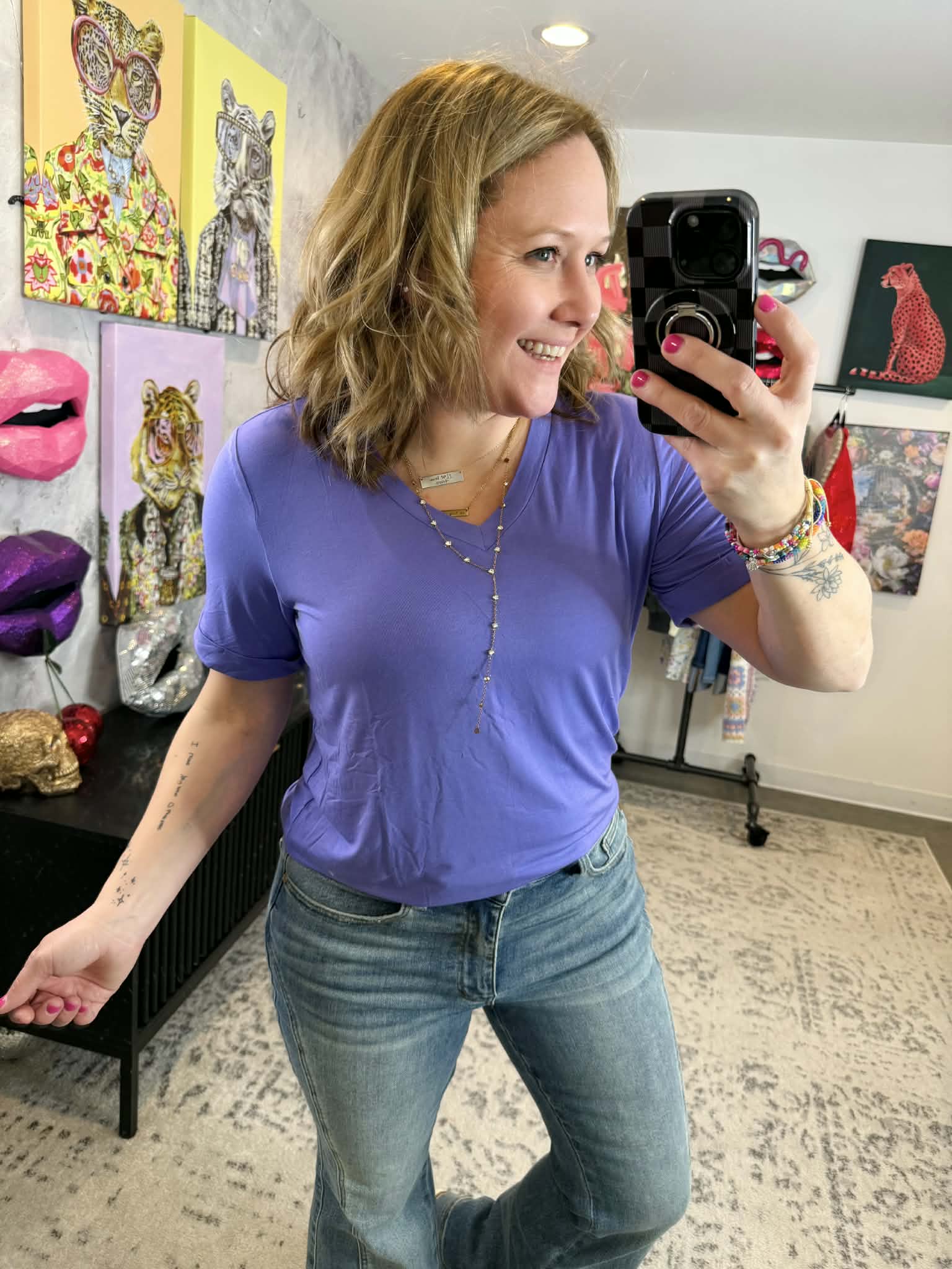 MM Sophie Tee - Periwinkle Purple {S-3X} - KaraMarie