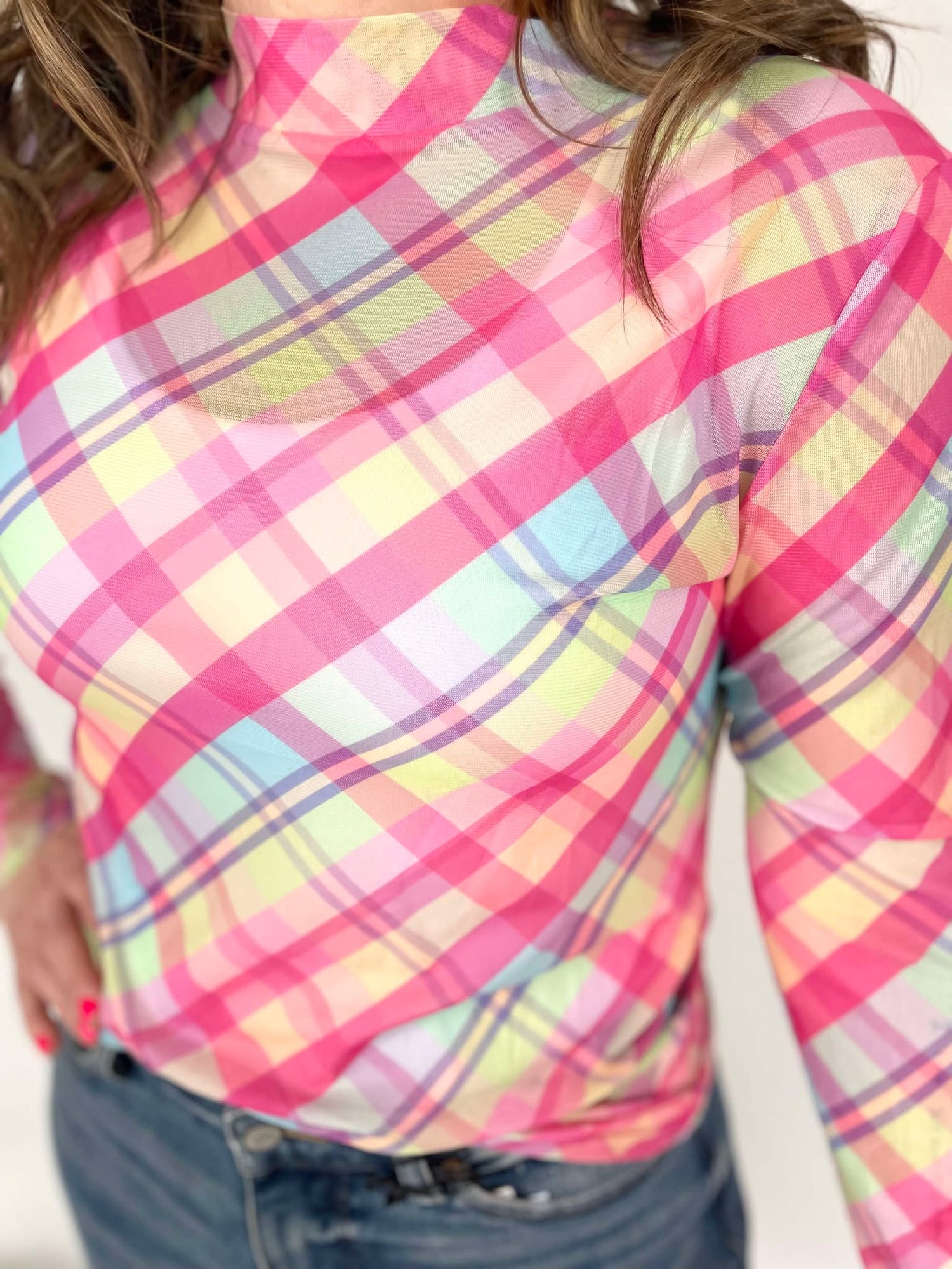 April Showers Mesh Top