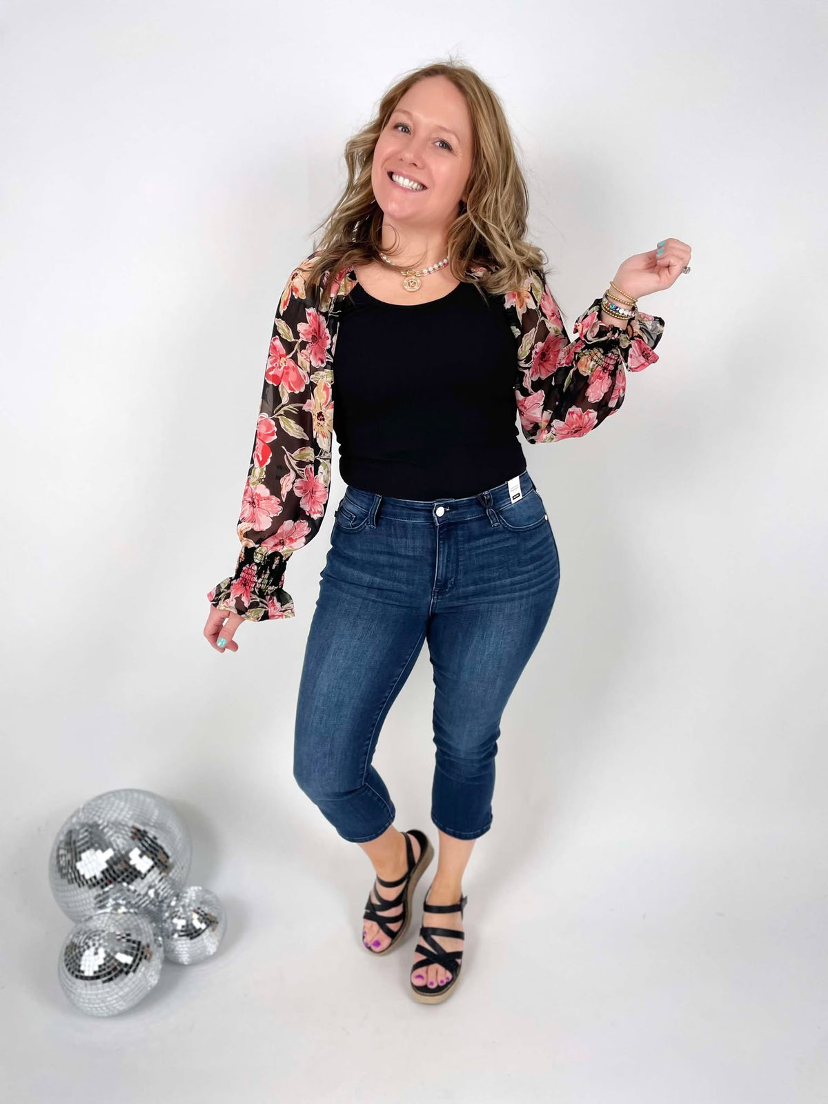 Judy Blue Split Horizon Capris { Sizes 0-24W } - KaraMarie