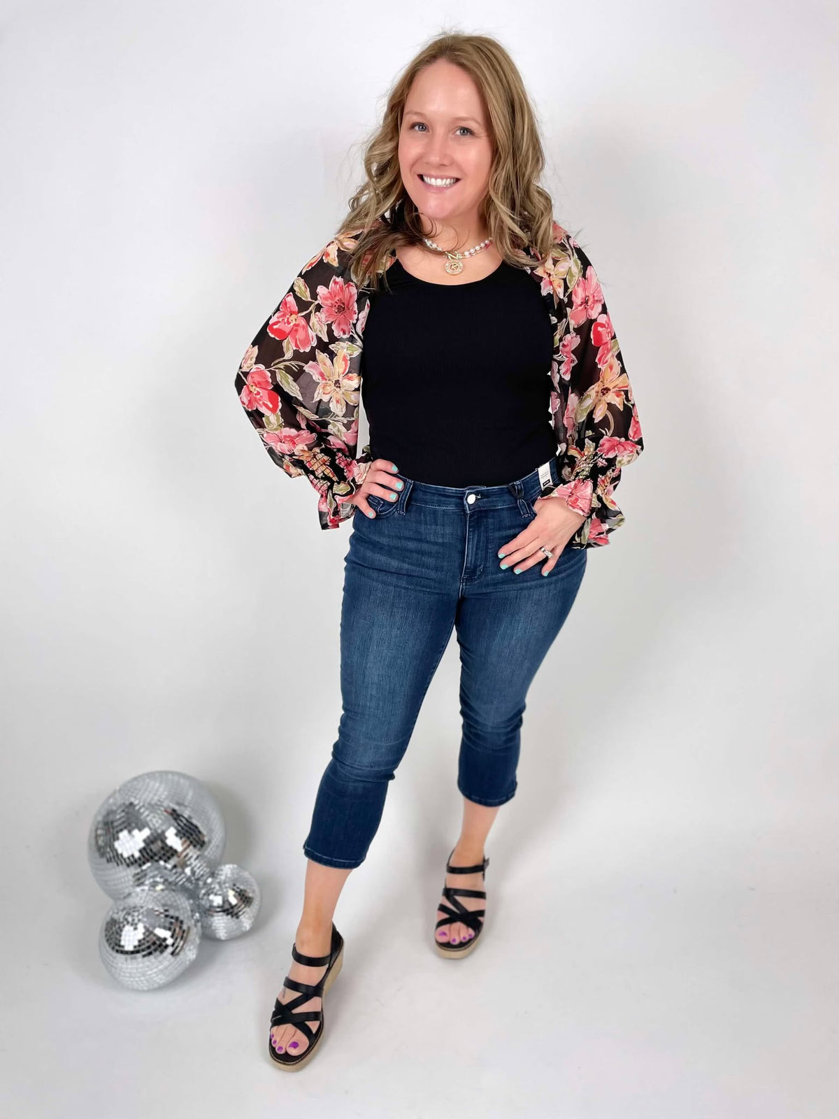 Judy Blue Split Horizon Capris { Sizes 0-24W } - KaraMarie