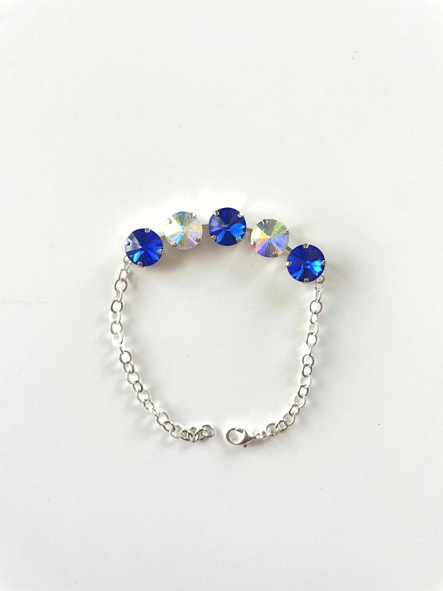 Partial 12mm Diamonds Bracelet in Majestic Blue + AB