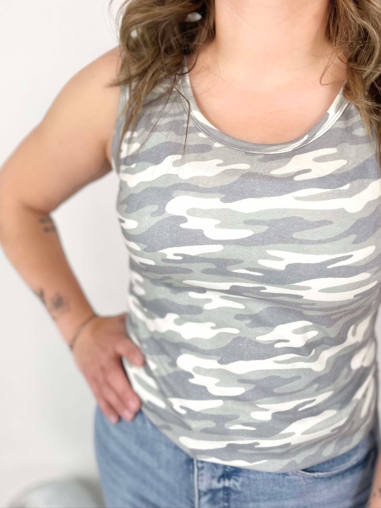 MM Ava Tank - Camo {Size S-3X} - KaraMarie