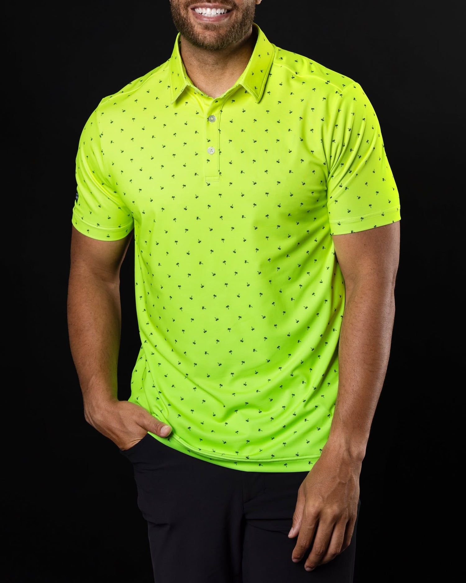 Tropical Glow - Sunday Swagger Men's Golf Polo