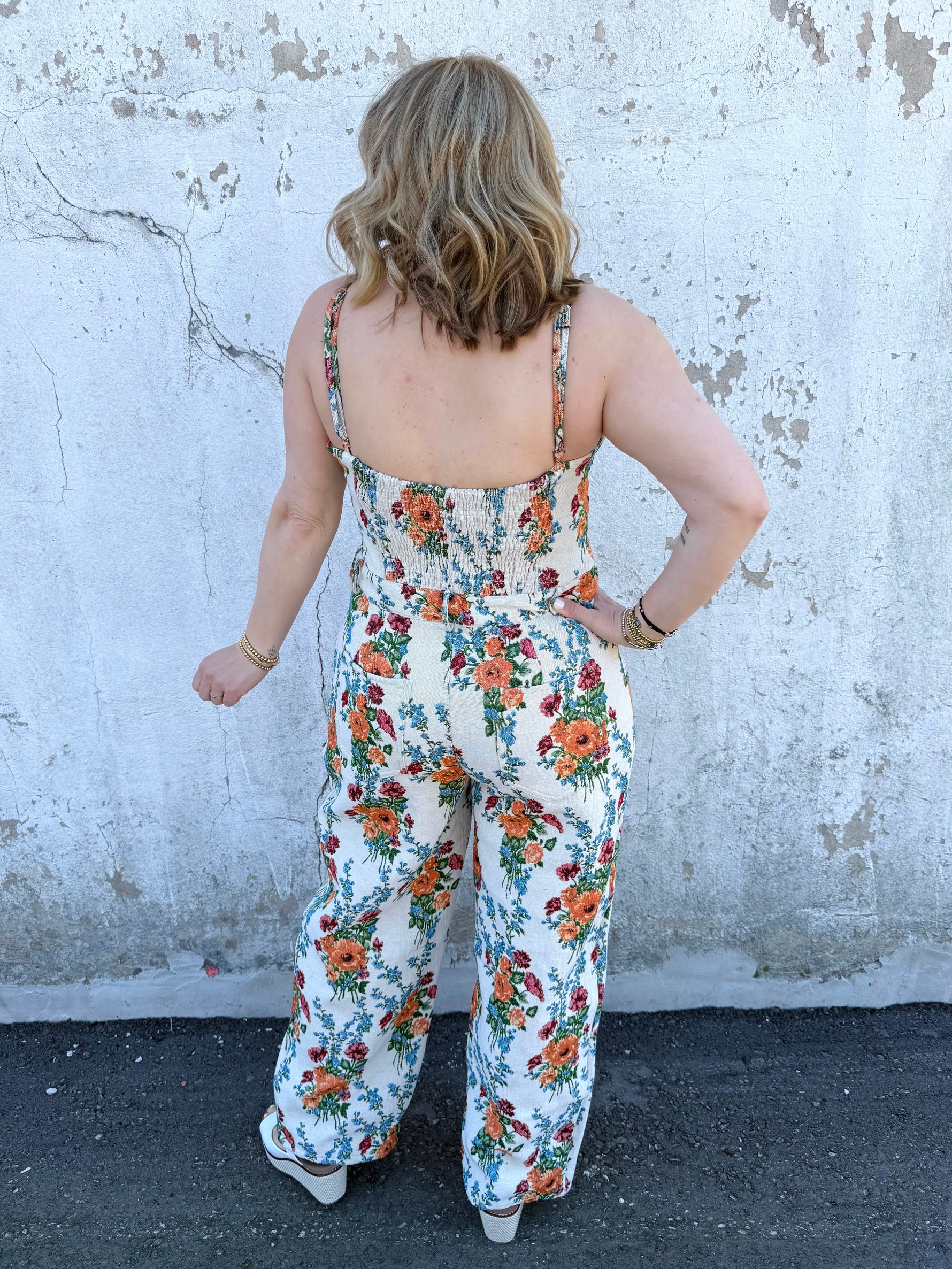 Floral Escape Jumpsuit {S-3X} - KaraMarie