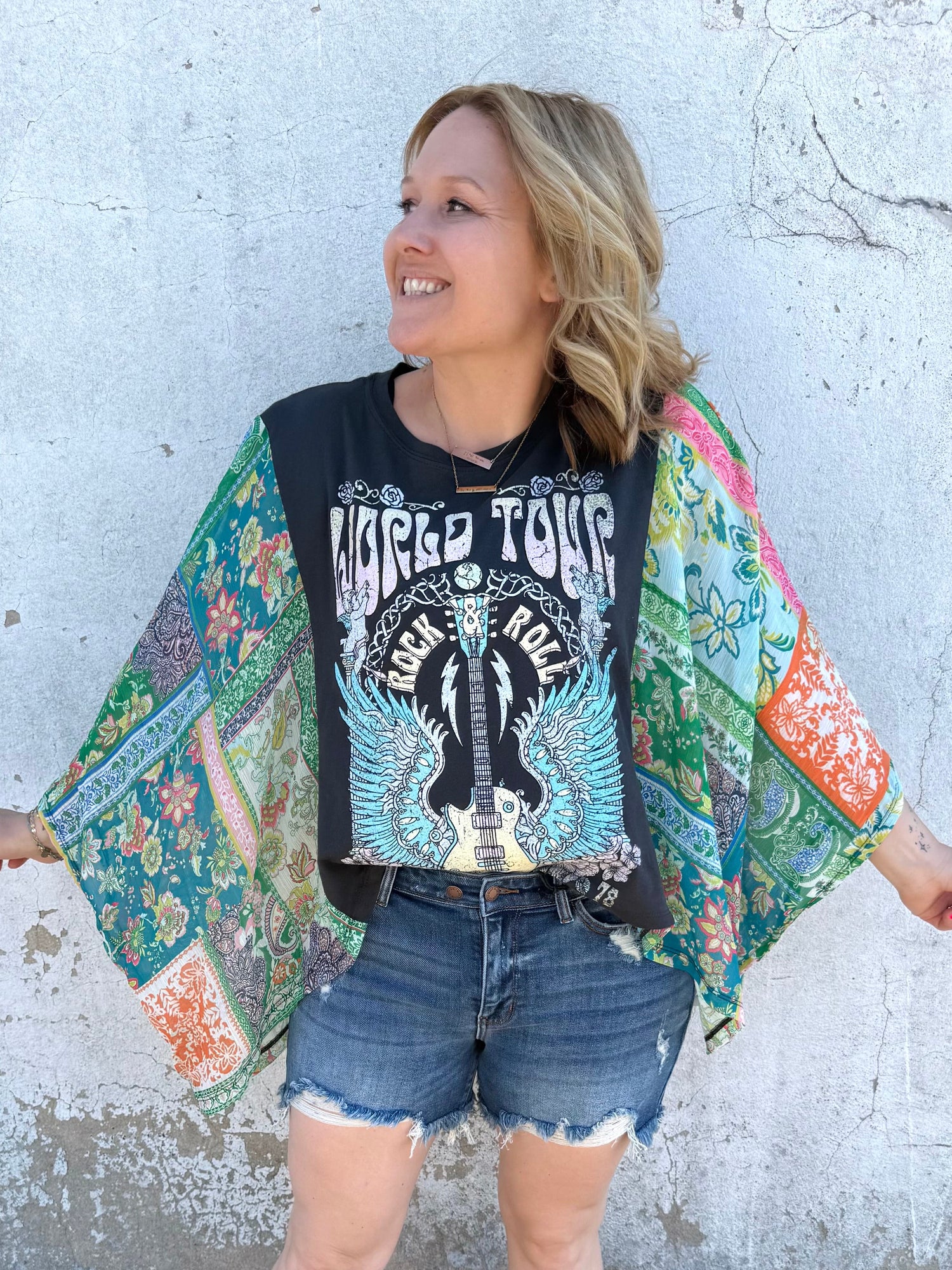 World Tour Rock & Roll Kaftan Top {S-L}