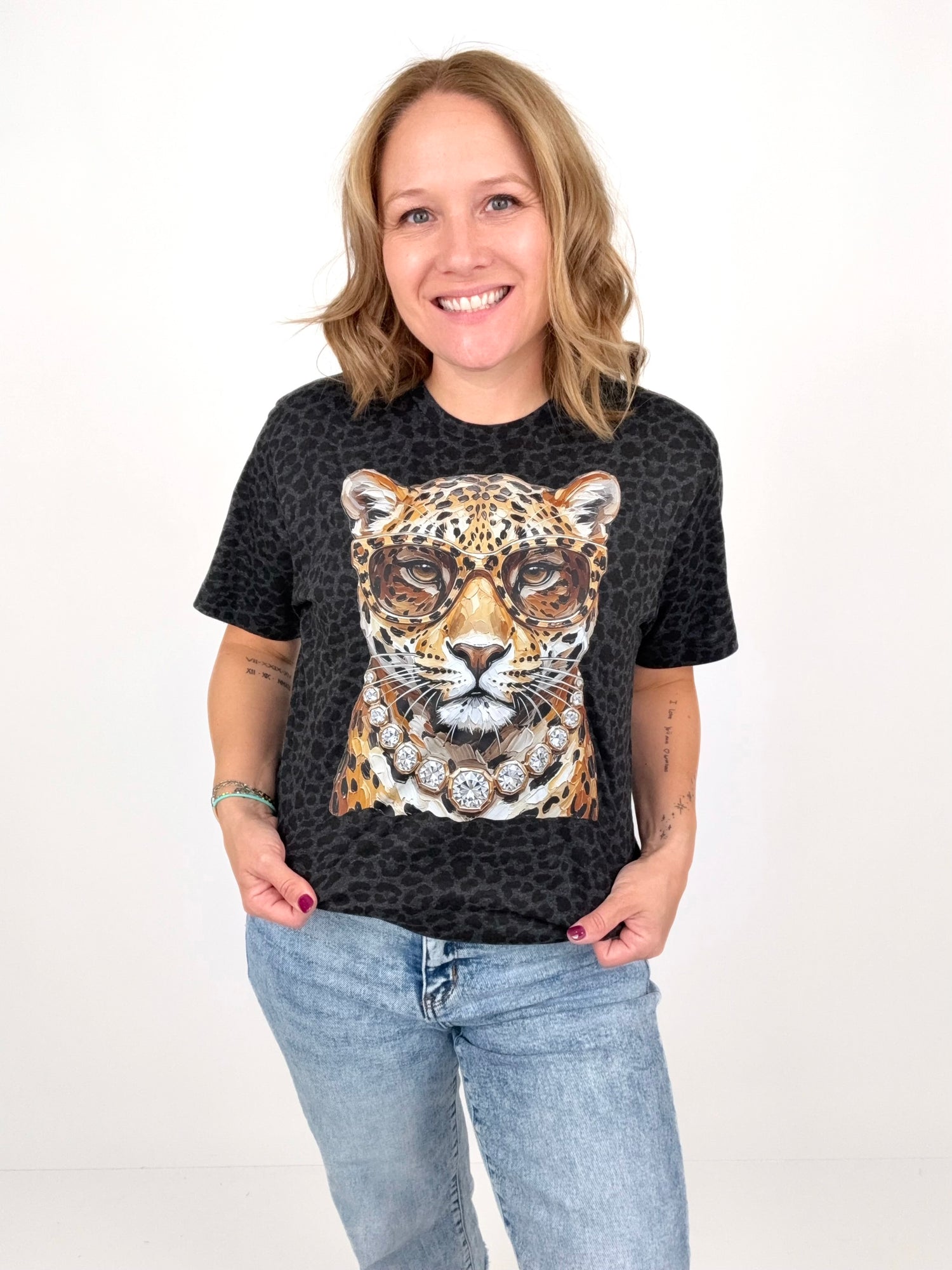 Boujee Leopard Graphic Tee {Custom Order!}