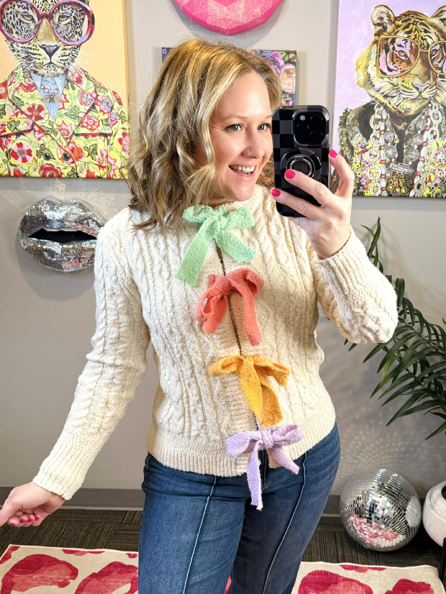 Pastel Dreams Bow Cardigan {S-L} - KaraMarie