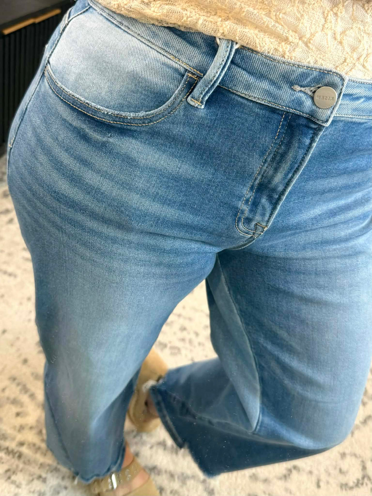 Risen Two Shade Barrel Jeans {1-3X} - KaraMarie