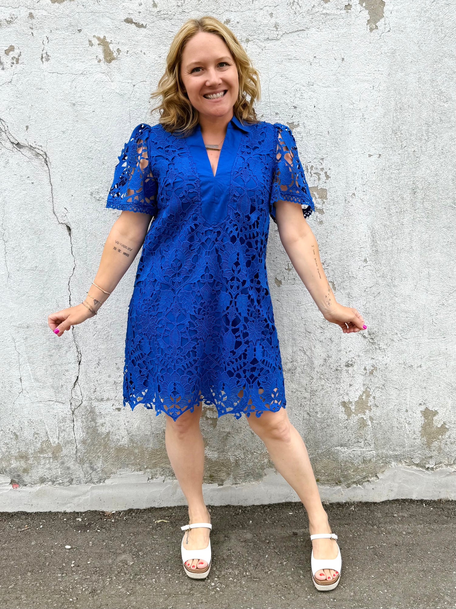 Regal Charm Lace Mini Dress {S-L}