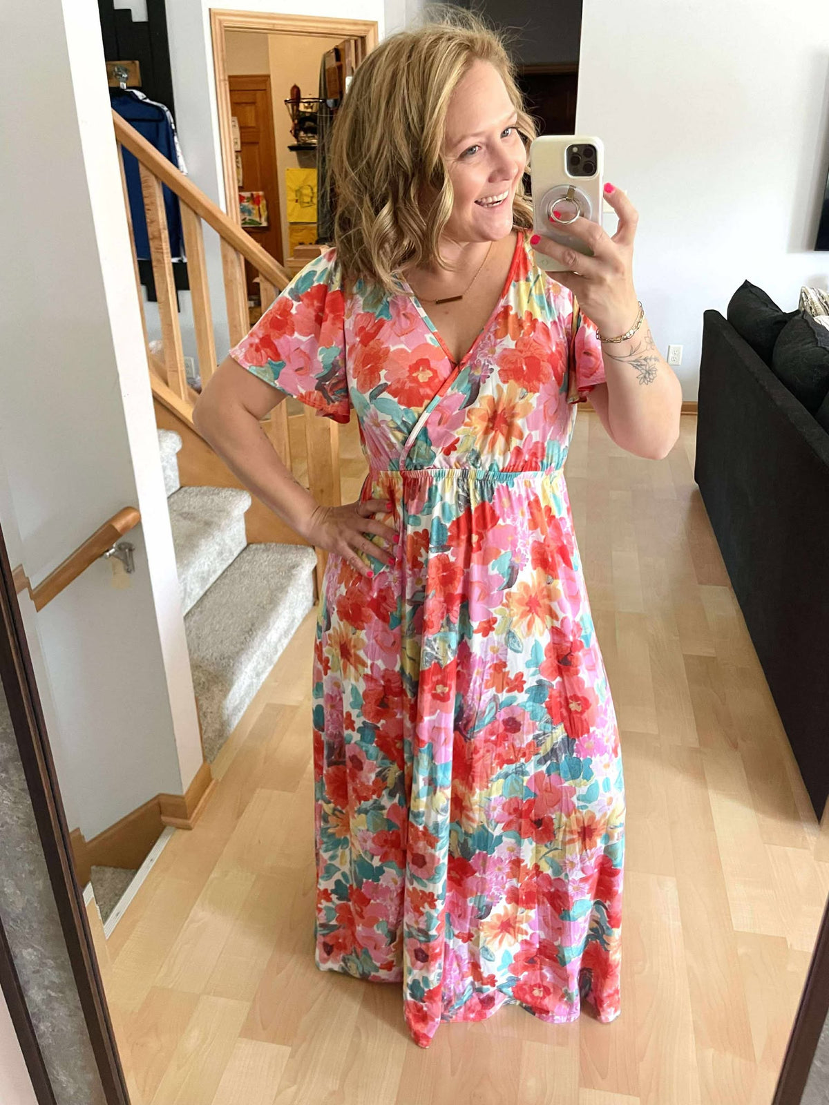 Millie Maxi Dress - Bright Floral Mix {S-3X} - KaraMarie