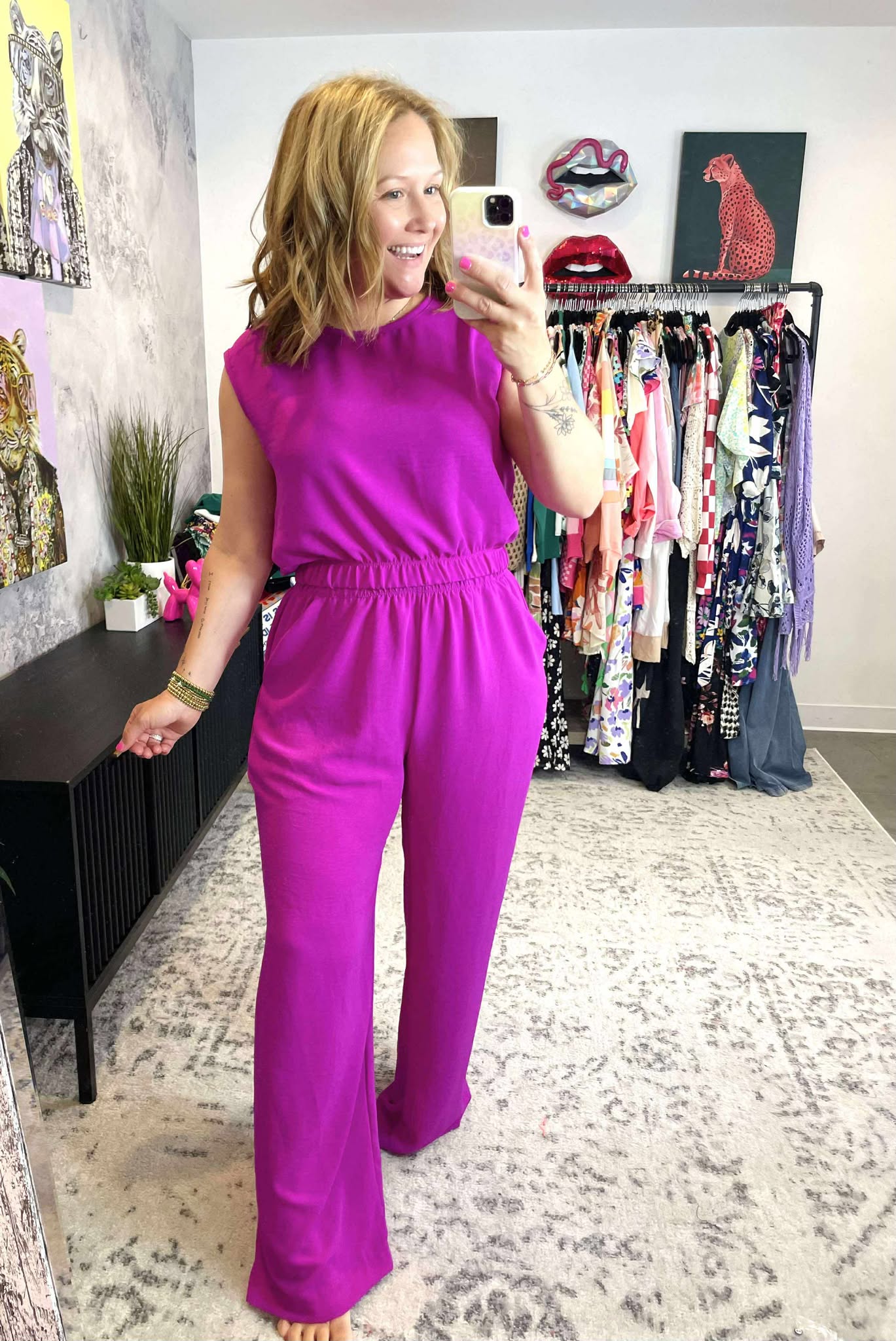 BLAKELEY Jessica Summer Pant Set in Magenta {XXS-2X}