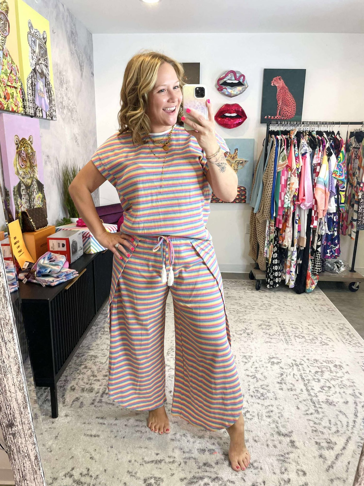 Rainbow Retreat Two-Piece Set {S-2X}