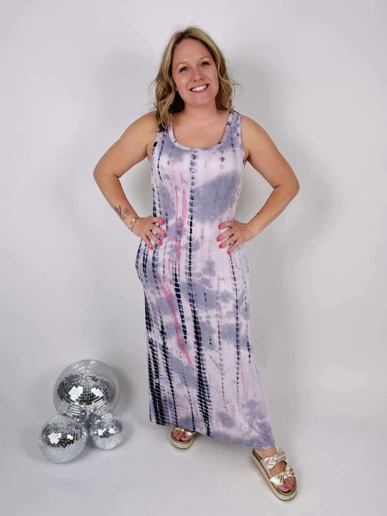 Groovy Sensation Dress {S-3X}
