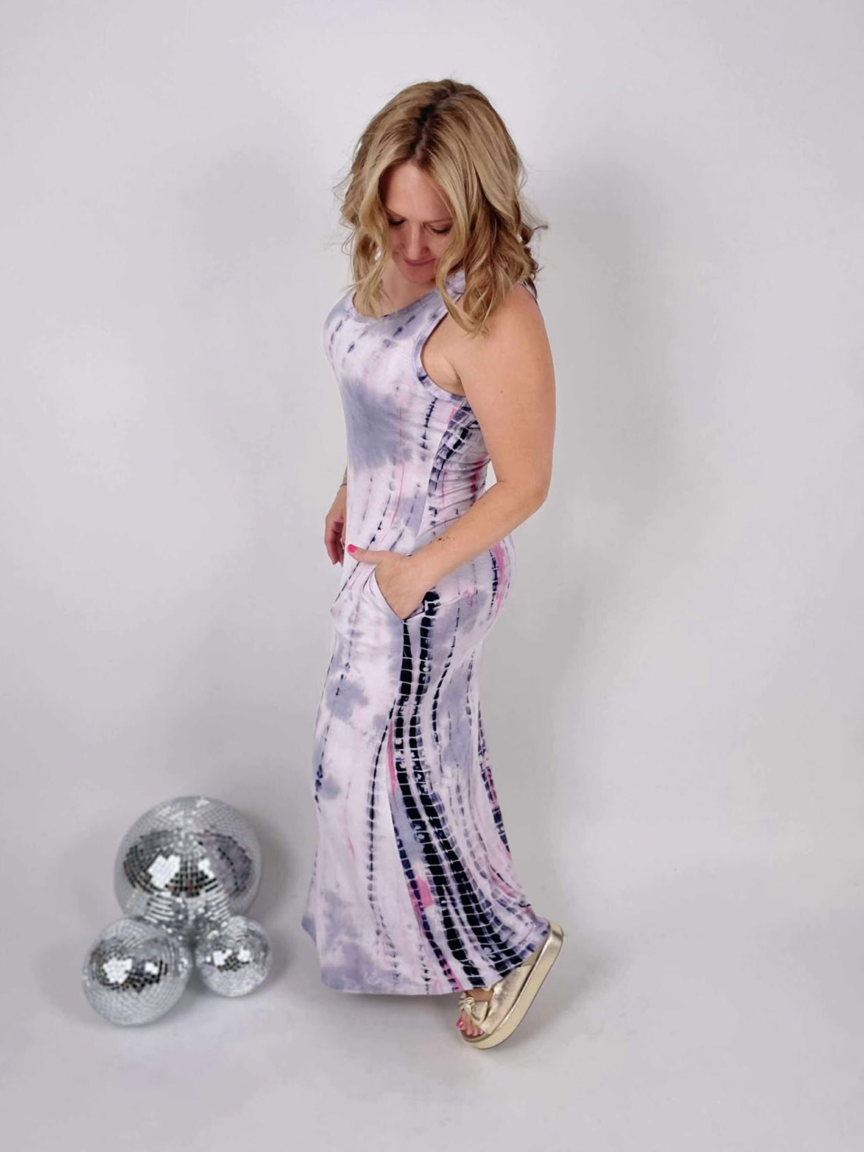 Groovy Sensation Dress {S-3X}