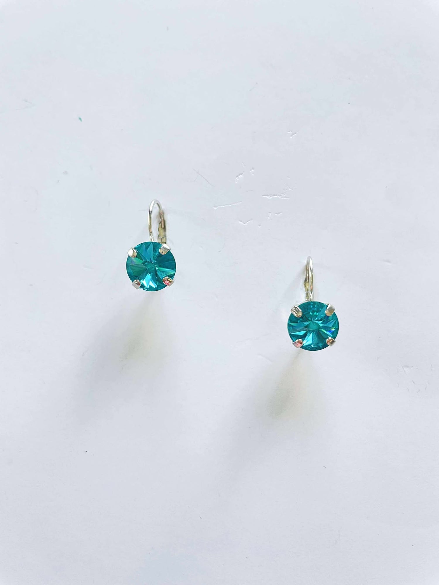 10mm Drop OR Post in Blue Zircon
