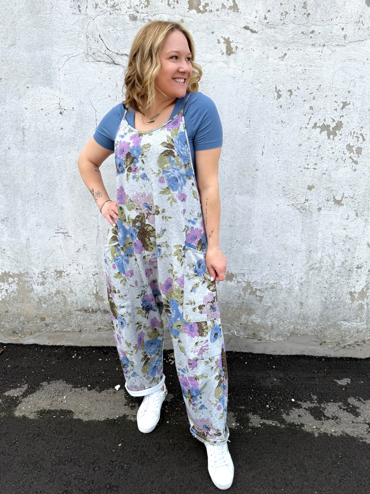 Chill Bloom Harem Jumpsuit {S-3X} - KaraMarie