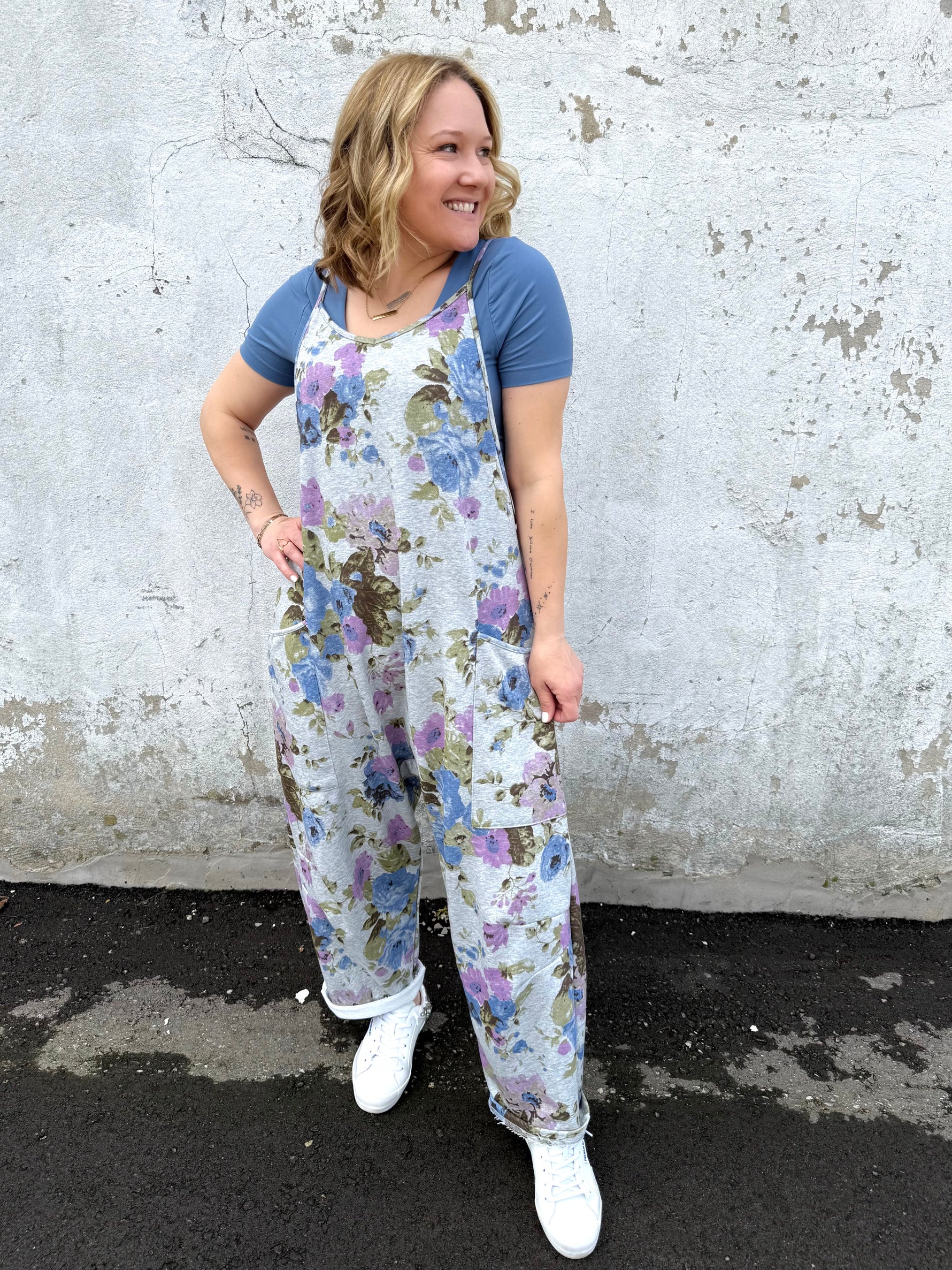 Chill Bloom Harem Jumpsuit {S-3X} - KaraMarie