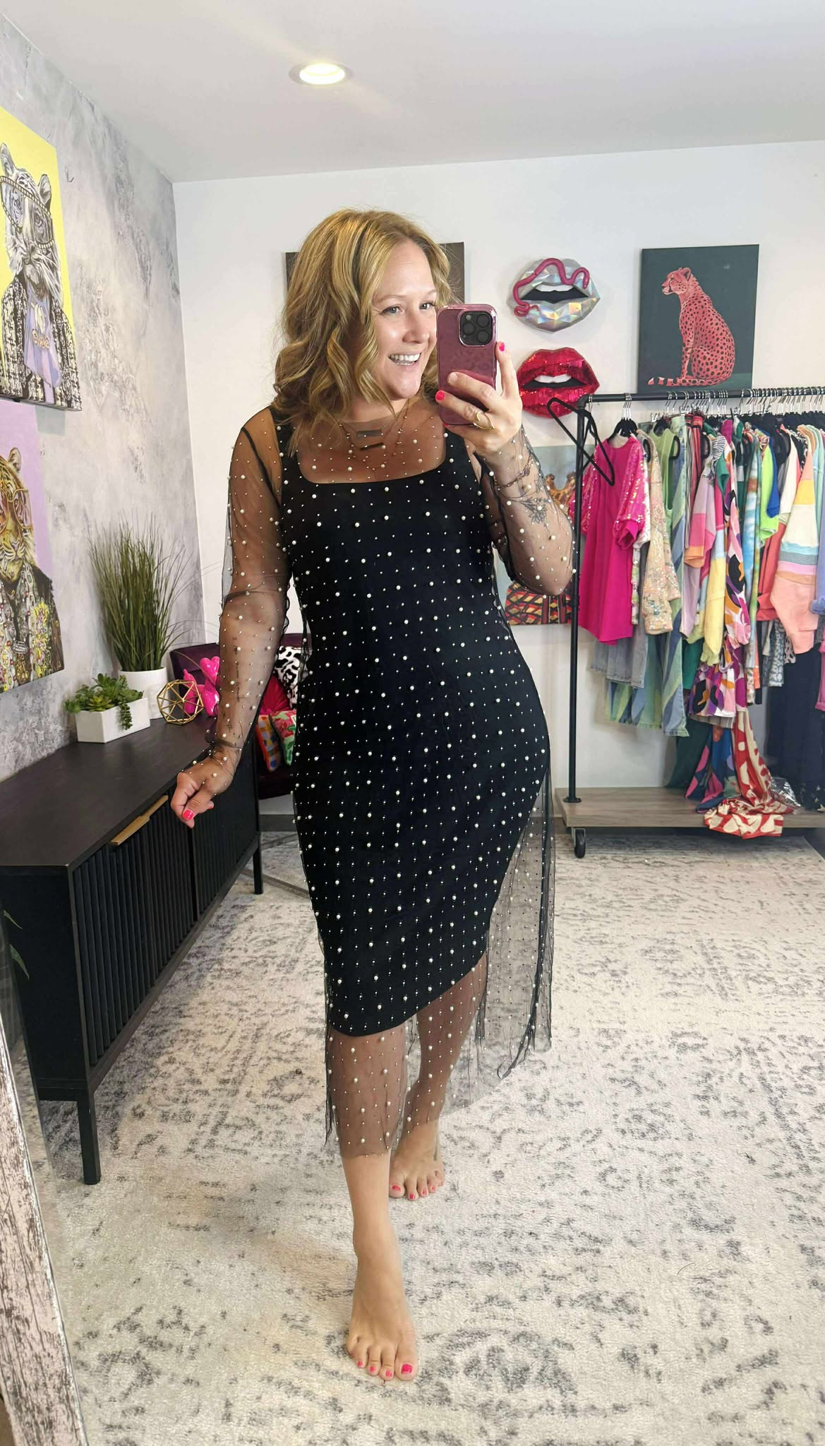 Sheer Beauty Dress {S-3X}