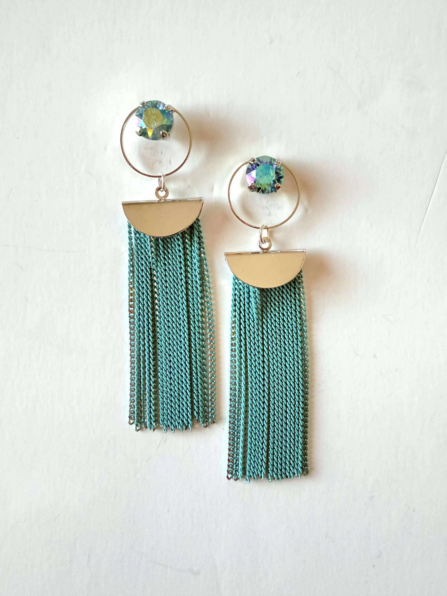 Turquoise Tassel Earrings