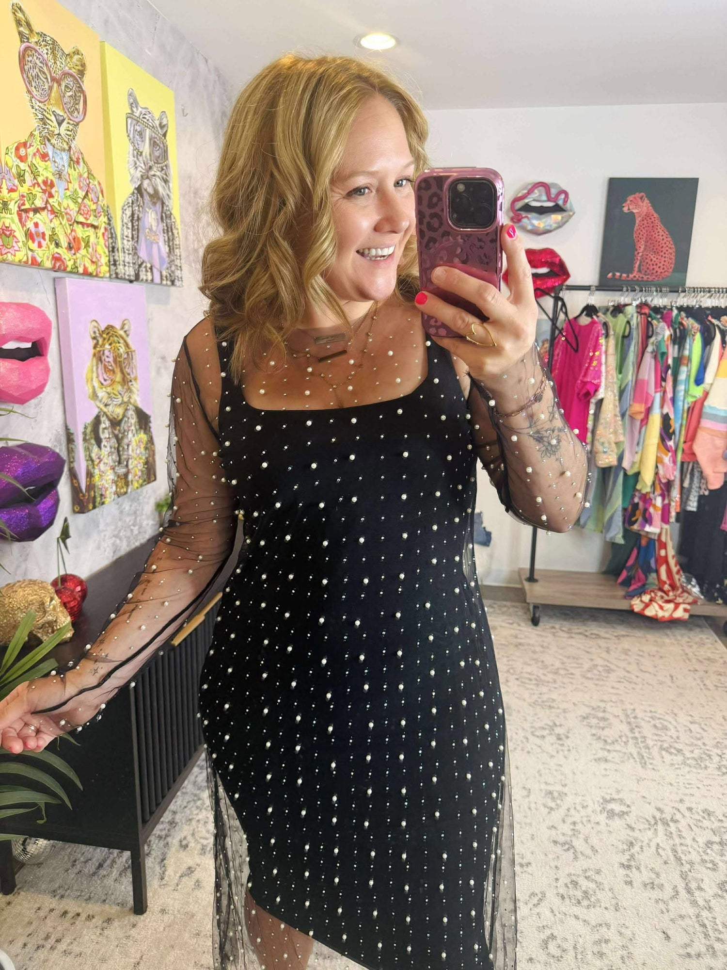 Sheer Beauty Dress {S-3X}