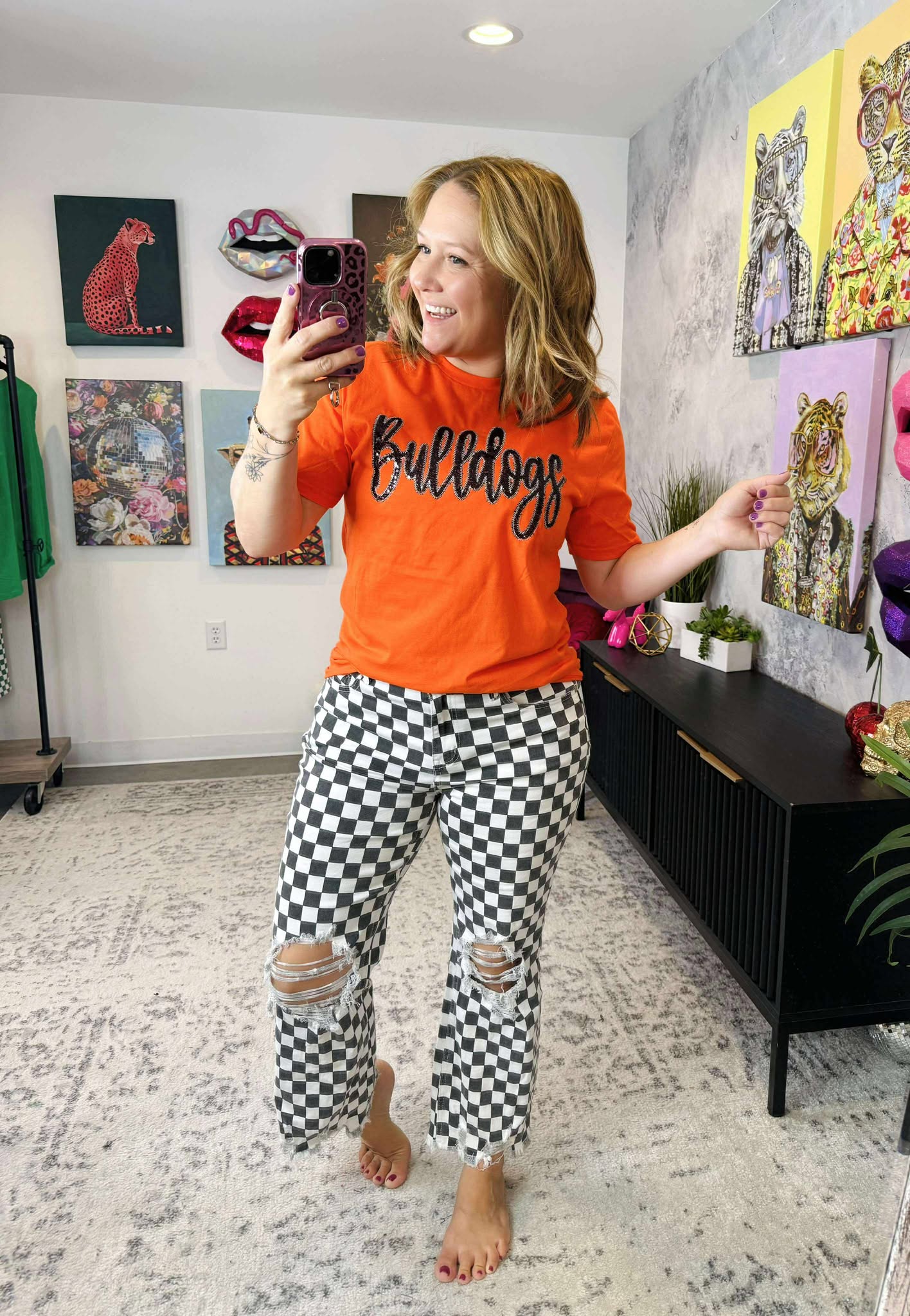 Bulldogs Sequin Tee {Size S-3X}