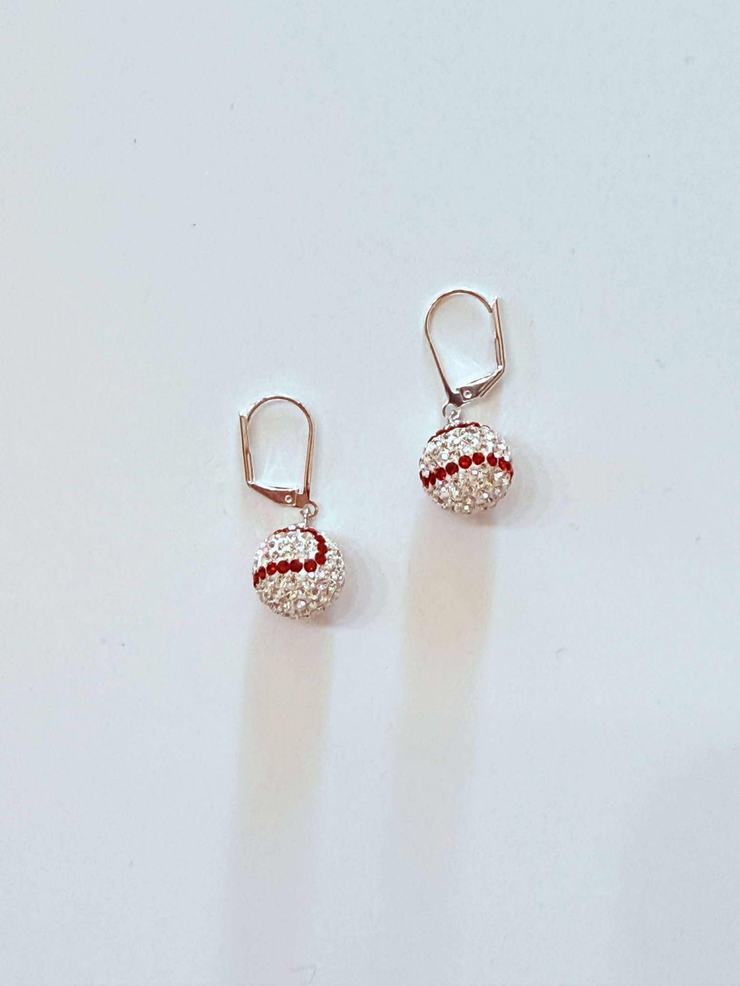 Baseball Pave Earrings