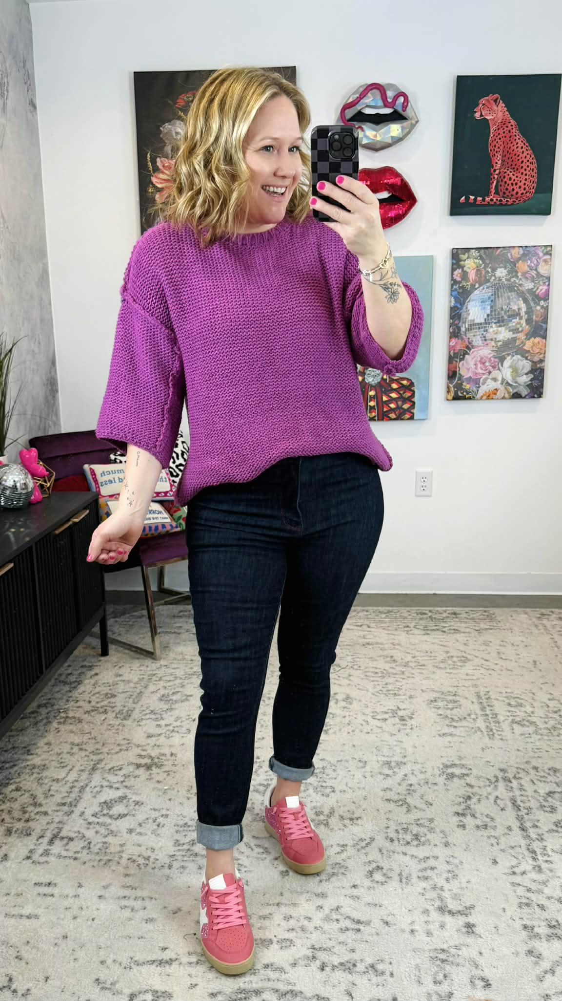 Out of the Box Sweater in Orchid {S/M-2X/3X} - KaraMarie
