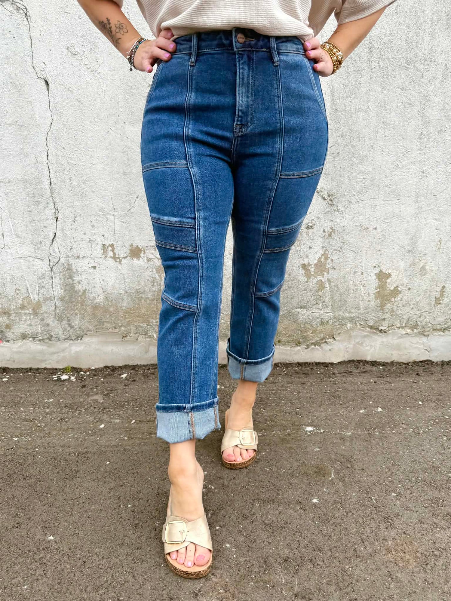 Risen Linework Ankle Jeans {1-15} - KaraMarie