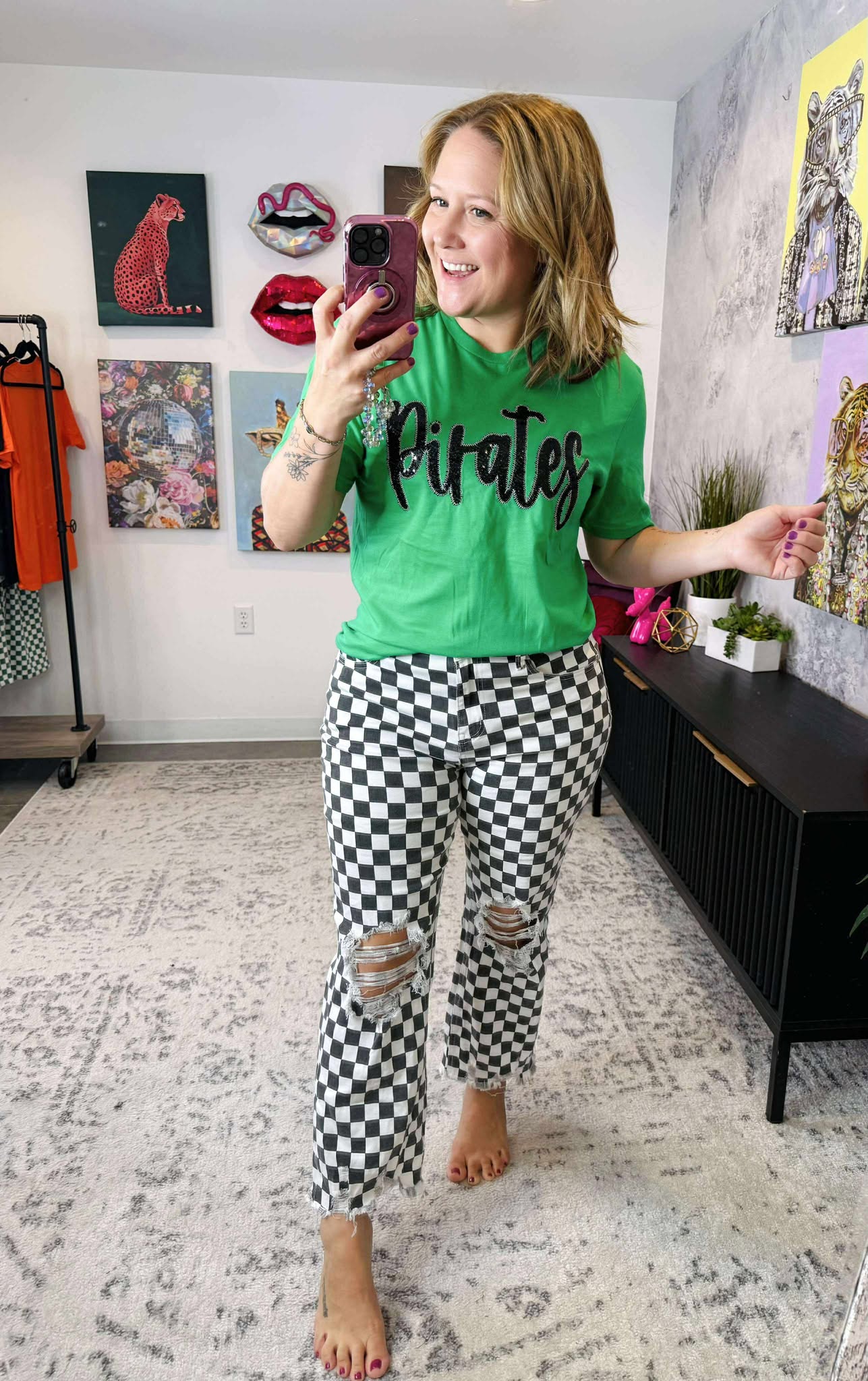 Pirates Sequin Tee {Size S-3X}