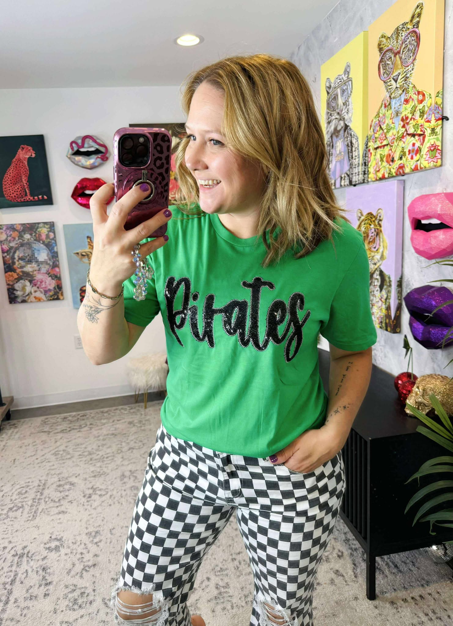 Pirates Sequin Tee {Size S-3X}