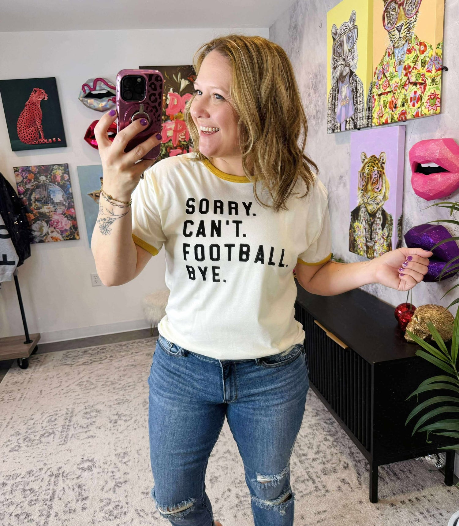 Sorry. Can't. Football. Bye Tee {S-XL}