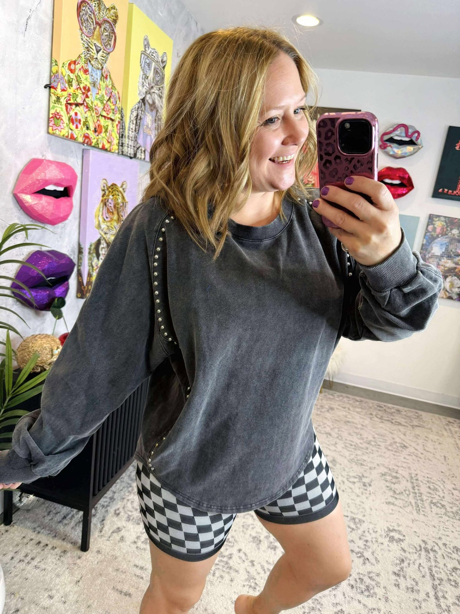 Studded Edge Top {S-3X}