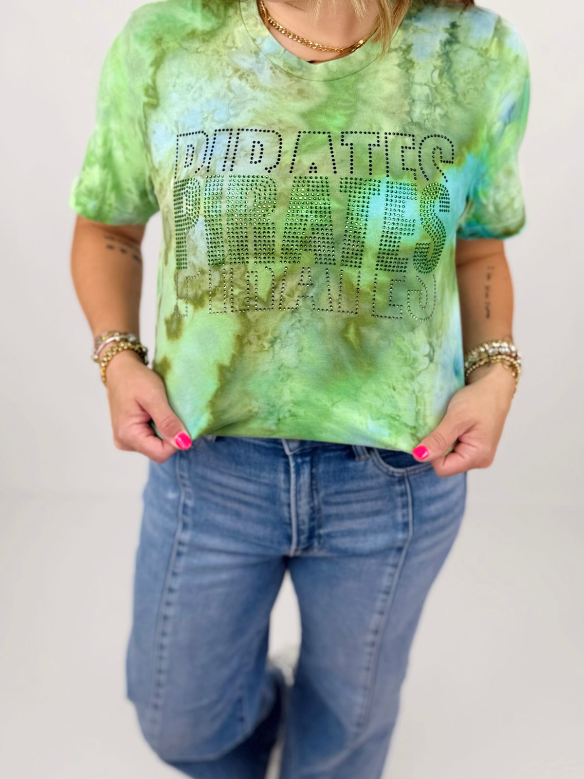 PIRATES Game Day Glam Rhinestone Tee {S-3X}