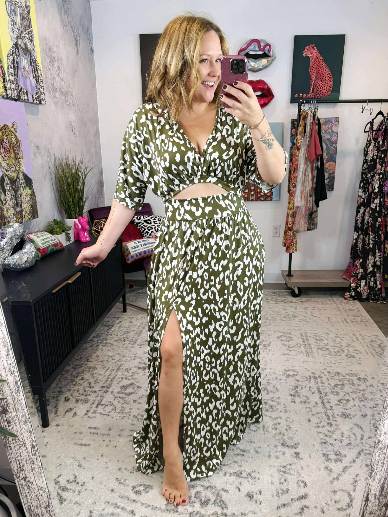 Untamed Beauty Cut Out Dress {S-3X}