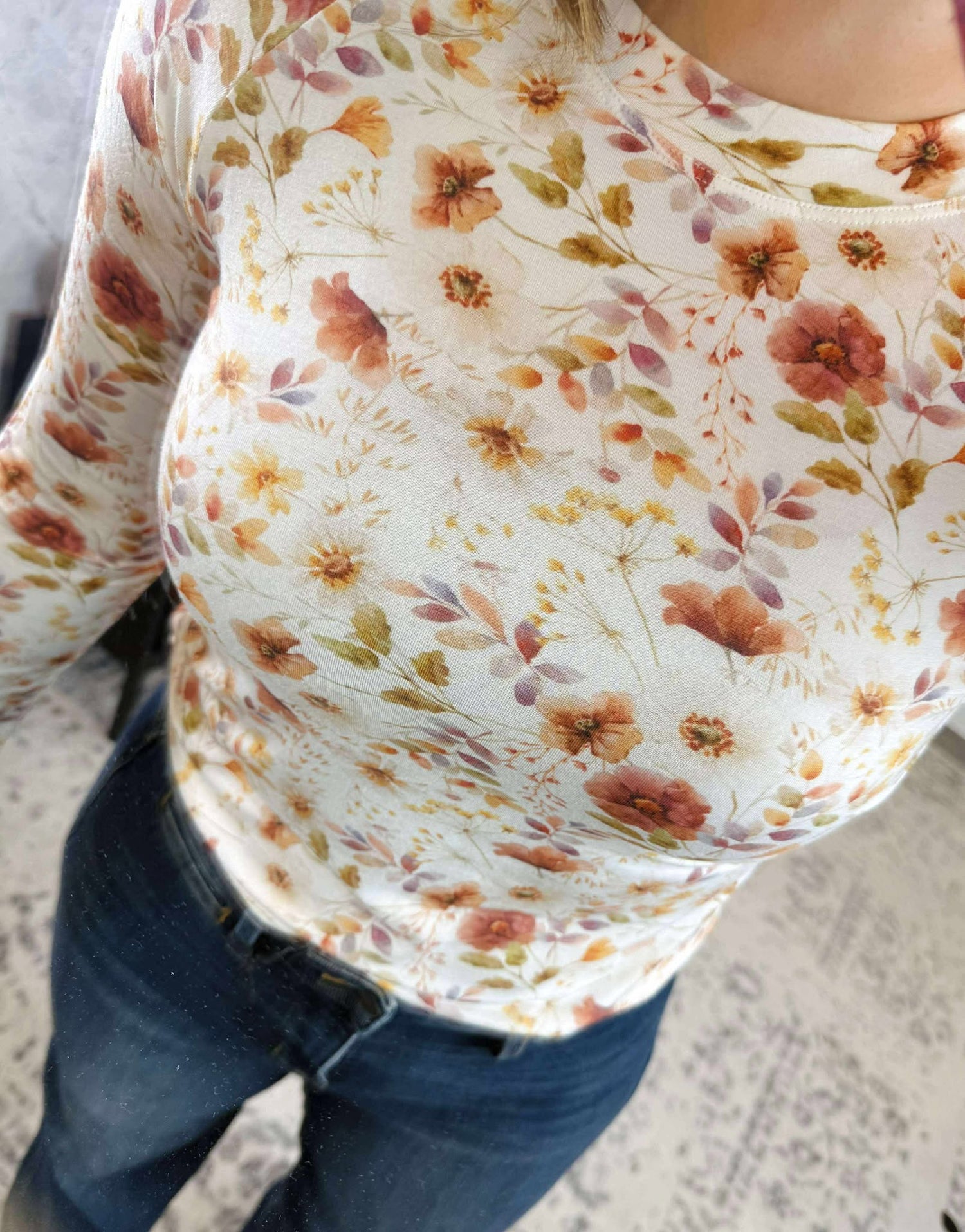 MM Blair Long Sleeve Top - Harvest Floral {S-3X}