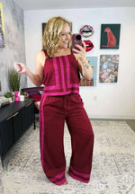 Borderplay Set in Burgundy {S-L} - KaraMarie