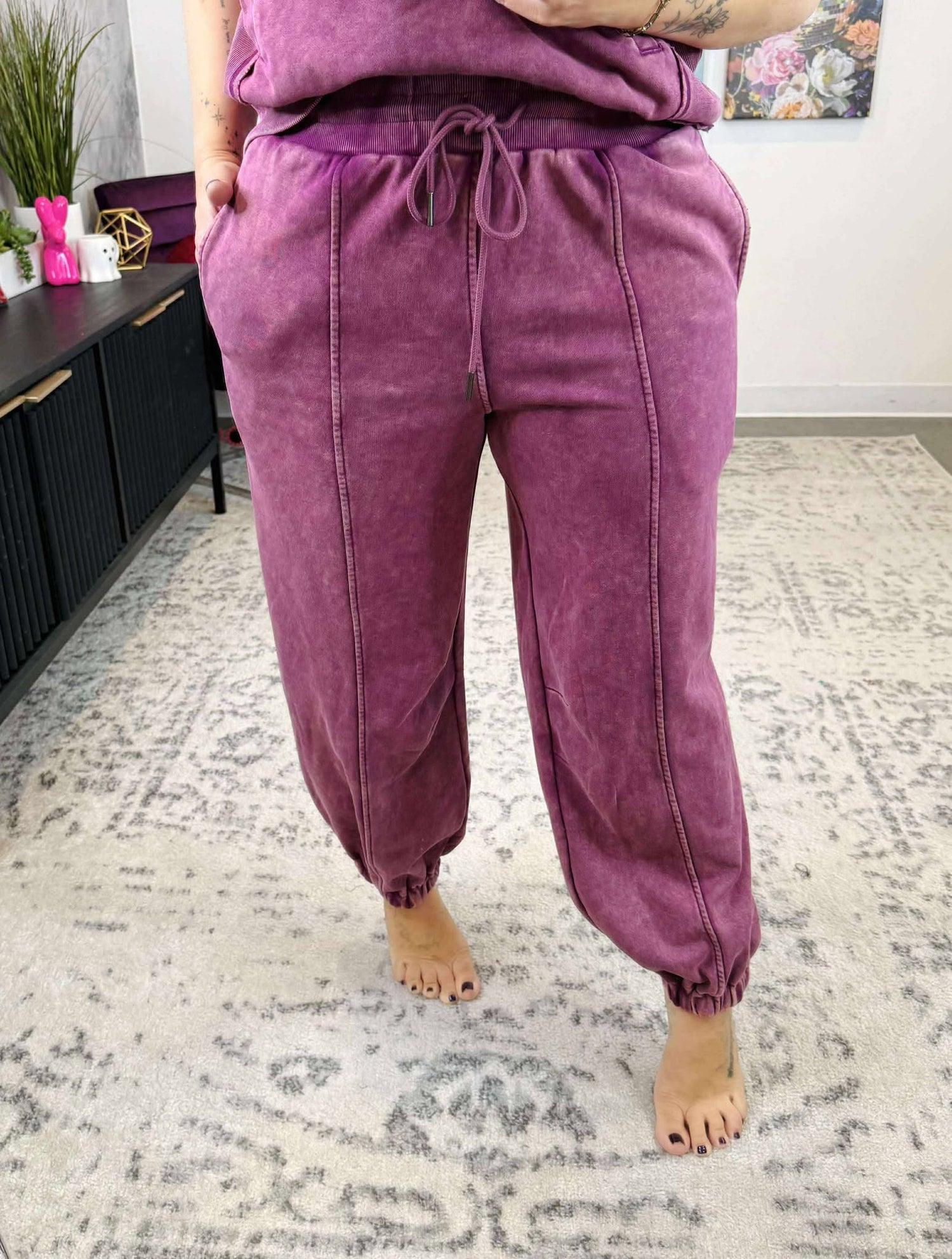 Sporty Joggers in Plum {S-L}