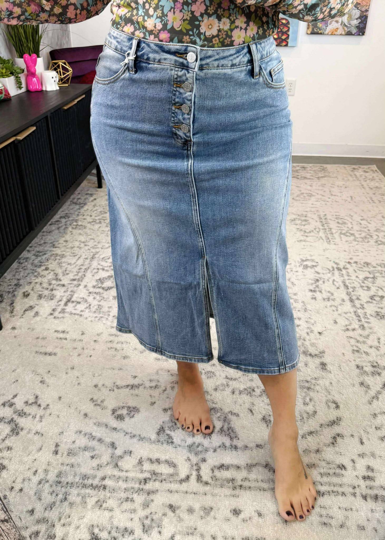 Blakeley Jules Denim Skirt {SM-2X}